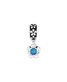 Add this flower charm to the bouquet of happiness on your beautiful bracelet or necklace. In sterling silver with blue cubic zirconia accents. Donatella is a playful collection of charm bracelets and necklaces that can be personalized to suit your style! Available exclusively at Macy's. Add this flower charm to the bouquet of happiness on your beautiful bracelet or necklace. In sterling silver with blue cubic zirconia accents. Donatella is a playful collection of charm bracelets and necklaces that can be personalized to suit your style! Available exclusively at Macy's.