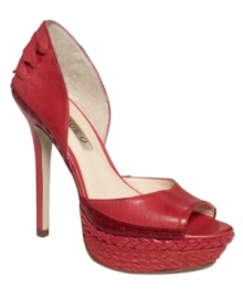 Pumps with their own personality. Open sides, topstitching and an espadrille-style platform set the Tizrah peep-toe pumps by Boutique 9 apart from the rest. Pumps with their own personality. Open sides, topstitching and an espadrille-style platform set the Tizrah peep-toe pumps by Boutique 9 apart from the rest.