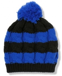 Whether you're playing on the field or in the bleachers as a fan, this sporty beanie from American Rag will be an excellent team mate. Whether you're playing on the field or in the bleachers as a fan, this sporty beanie from American Rag will be an excellent team mate.
