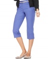 Lean and elegant, Style&co.'s classic petite capri pants feature a removable skinny belt as the finishing touch!