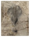 The unusual shape of this vintage hot air balloon is as distinct as the print itself, which is by Leftbank. Printed on stretcher-mounted canvas, all you need to do is hang it where you want to showcase your unique taste in art.