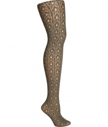 Decorated with allover crochet patterning, Fogals semi-opaque tights set an eye-catching foundation for cool daytime looks - Semi-opaque, comfortable stretch waistband, cotton gusset, invisible heel, reinforced toe - Perfect for wearing with casual separates and edgy leather boots Decorated with allover crochet patterning, Fogals semi-opaque tights set an eye-catching foundation for cool daytime looks - Semi-opaque, comfortable stretch waistband, cotton gusset, invisible heel, reinforced toe - Perfect for wearing with casual separates and edgy leather boots