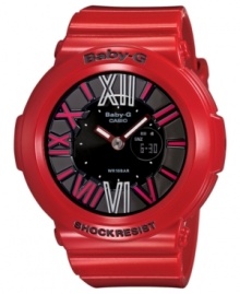 Brighter than your favorite lipstick: a pretty red watch from Baby-G. Brighter than your favorite lipstick: a pretty red watch from Baby-G.