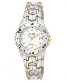 Give yourself a touch of luxury in any activity with this beautiful, multi-functional watch from Citizen. Give yourself a touch of luxury in any activity with this beautiful, multi-functional watch from Citizen.