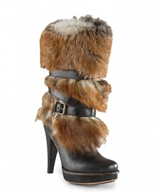 Foxy: these fashion-forward UGG® Australia boots combine high style looks with statement-making, luxe tipped Toscana fur shafts, with wearable platforms. Foxy: these fashion-forward UGG® Australia boots combine high style looks with statement-making, luxe tipped Toscana fur shafts, with wearable platforms.