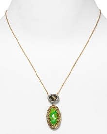 Nod to the perennially chic pendant trend with this Alexis Bittar necklace. A cool combination of color, texture and sparkle, it's a wholly modern take on a jewel box staple. Nod to the perennially chic pendant trend with this Alexis Bittar necklace. A cool combination of color, texture and sparkle, it's a wholly modern take on a jewel box staple.