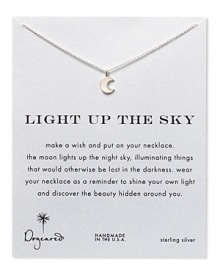 Check stellar statement-making off your list when you gift Dogeared's silver moon pendant. The silver chain lends celestial charm to your loved one's neckline. Check stellar statement-making off your list when you gift Dogeared's silver moon pendant. The silver chain lends celestial charm to your loved one's neckline.