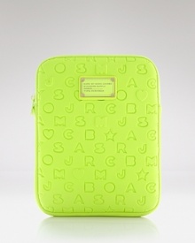 MARC BY MARC JACOBS' neoprene iPad case looks cool while it keeps your gadget safe. Get it to be a designer dork. MARC BY MARC JACOBS' neoprene iPad case looks cool while it keeps your gadget safe. Get it to be a designer dork.