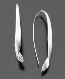 These silvertone mixed metal earrings from Kenneth Cole New York lend a luminous finish to any ensemble. Each measures 2 inches long. These silvertone mixed metal earrings from Kenneth Cole New York lend a luminous finish to any ensemble. Each measures 2 inches long.