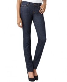 Skinny denim in a go-with-anything dark wash is always in style. Snag the look with these sleek jeans from Lucky Brand Jeans! Skinny denim in a go-with-anything dark wash is always in style. Snag the look with these sleek jeans from Lucky Brand Jeans!