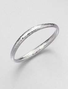From the Glamazon Collection. Sleek sterling silver style with beautiful hammered texture and a wavy shape. Sterling silverDiameter, about 2.5Slip-on styleImported From the Glamazon Collection. Sleek sterling silver style with beautiful hammered texture and a wavy shape. Sterling silverDiameter, about 2.5Slip-on styleImported