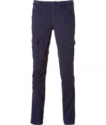 A great alternative to jeans, these slouchy cargo pants inject pared-down cool to any look - Slash pockets, cargo pockets on thighs, back flap pockets, slouch fit, straight leg - Wear with a tee, hoodie, and trainers