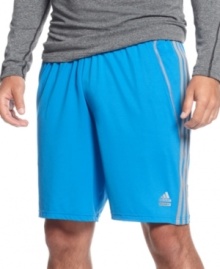 In it for the long haul. ClimaLite technology utilized by these adidas shorts keeps you dry and comfortable no matter how many miles you go while reflective logos help ensure you stay in sight. In it for the long haul. ClimaLite technology utilized by these adidas shorts keeps you dry and comfortable no matter how many miles you go while reflective logos help ensure you stay in sight.