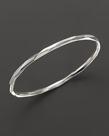 Slim sterling silver, sculpted for beautiful texture. Slim sterling silver, sculpted for beautiful texture.