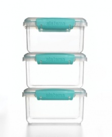 Make it last. Featuring seal-tight lids that lock in freshness, these storage containers from Martha Stewart Collection ensure ingredients, snacks and leftover meals stay delicious. Limited lifetime warranty.