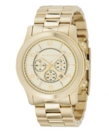 A luminous timepiece look from Michael Kors. A luminous timepiece look from Michael Kors.