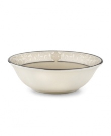 Welcome your guests to the table with the formal elegance of Lenox's Pearl Innocence dinnerware and dishes collection. This fine bone china brings together a graceful tone-on-tone design with hand enameled pearl-like accents and rich bands of polished platinum. Qualifies for Rebate Welcome your guests to the table with the formal elegance of Lenox's Pearl Innocence dinnerware and dishes collection. This fine bone china brings together a graceful tone-on-tone design with hand enameled pearl-like accents and rich bands of polished platinum. Qualifies for Rebate