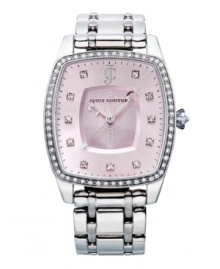 A touch of ladylike color creates a stunning watch from Juicy Couture's Beau collection.