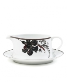 Like a well-manicured flower bed, the Cocoa Blossom dinnerware and dishes collection from Mikasa brings just the right amounts of whimsy and sophistication to the table. Rich hues of chocolate and cinnamon color the lush blooms beautifully set against elegant white porcelain. Like a well-manicured flower bed, the Cocoa Blossom dinnerware and dishes collection from Mikasa brings just the right amounts of whimsy and sophistication to the table. Rich hues of chocolate and cinnamon color the lush blooms beautifully set against elegant white porcelain.