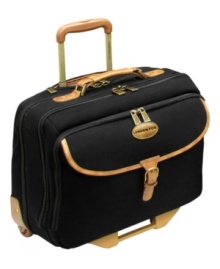 From the cities to the countryside, no journey is complete without the London Fog Cambridge laptop bag. With a removable padded laptop sleeve and three compartments that cater to all your packing needs, it's perfect for all of your tech and travel take-alongs. 10-year limited warranty. From the cities to the countryside, no journey is complete without the London Fog Cambridge laptop bag. With a removable padded laptop sleeve and three compartments that cater to all your packing needs, it's perfect for all of your tech and travel take-alongs. 10-year limited warranty.