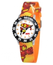 Avengers assemble! Help your kids stay on time with this fun Time Teacher watch from Marvel. Featuring iconic character, Iron Man, the hands are clearly labeled for easy reading. Avengers assemble! Help your kids stay on time with this fun Time Teacher watch from Marvel. Featuring iconic character, Iron Man, the hands are clearly labeled for easy reading.