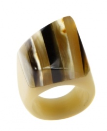 It's only natural. Cocktail rings are generally glitzy and glam, but RACHEL Rachel Roy takes a more subtle, organic approach with this natural horn version. With its distinctive markings and neutral palette, it's an effortless choice for incorporating into your wardrobe. Size 7. It's only natural. Cocktail rings are generally glitzy and glam, but RACHEL Rachel Roy takes a more subtle, organic approach with this natural horn version. With its distinctive markings and neutral palette, it's an effortless choice for incorporating into your wardrobe. Size 7.