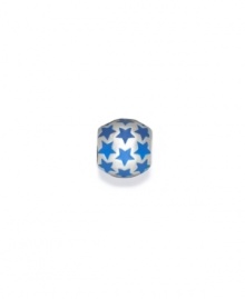 Put a twinkle in your jewelry with a sterling silver bead featuring blue enamel stars. Donatella is a playful collection of charm bracelets and necklaces that can be personalized to suit your style! Available exclusively at Macy's. Put a twinkle in your jewelry with a sterling silver bead featuring blue enamel stars. Donatella is a playful collection of charm bracelets and necklaces that can be personalized to suit your style! Available exclusively at Macy's.