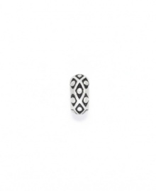 A pretty, patterned bead in etched sterling silver. Donatella is a playful collection of charm bracelets and necklaces that can be personalized to suit your style! Available exclusively at Macy's. A pretty, patterned bead in etched sterling silver. Donatella is a playful collection of charm bracelets and necklaces that can be personalized to suit your style! Available exclusively at Macy's.