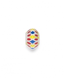 Decorate your bracelet or necklace with an array of beautiful colors. This Donatella bead features multicolored enamel set in sterling silver. Donatella is a playful collection of charm bracelets and necklaces that can be personalized to suit your style! Available exclusively at Macy's. Decorate your bracelet or necklace with an array of beautiful colors. This Donatella bead features multicolored enamel set in sterling silver. Donatella is a playful collection of charm bracelets and necklaces that can be personalized to suit your style! Available exclusively at Macy's.