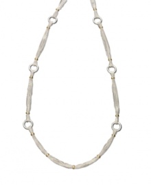 A simple classic, this necklace features a clean design from the Lauren by Ralph Lauren collection. Crafted in silvertone and goldtone mixed metal. Approximate length: 36 inches. A simple classic, this necklace features a clean design from the Lauren by Ralph Lauren collection. Crafted in silvertone and goldtone mixed metal. Approximate length: 36 inches.