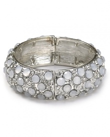 Chunky jewels reign supreme this season, so this bold, studded cuff from RJ Graziano is a covet-worthy addition to any bracelet stack. Chunky jewels reign supreme this season, so this bold, studded cuff from RJ Graziano is a covet-worthy addition to any bracelet stack.