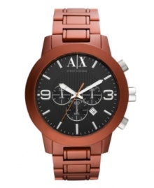 King crimson: a heavy duty AX Armani Exchange watch covered in bold color. King crimson: a heavy duty AX Armani Exchange watch covered in bold color.