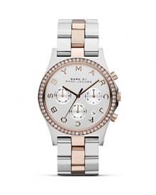 Make every look fashion-forward with this stainless steel watch from MARC BY MARC JACOBS. Boasting the label's signature stamp, it's got style-setter written all over it. Make every look fashion-forward with this stainless steel watch from MARC BY MARC JACOBS. Boasting the label's signature stamp, it's got style-setter written all over it.