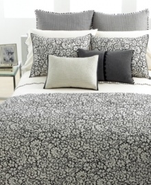 Playfully accented with pom-poms, this linen/cotton sham boasts elegant pickstitching on its face, giving your bed a decidedly textural interest. Reverses to solid cotton voile. (Clearance) Playfully accented with pom-poms, this linen/cotton sham boasts elegant pickstitching on its face, giving your bed a decidedly textural interest. Reverses to solid cotton voile. (Clearance)