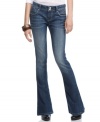 Flared is fall's hot denim trend, get the look with these Vigoss medium wash jeans!