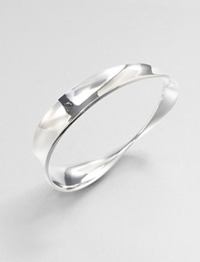 From the Moebius Collection. An endless concave bangle of gleaming sterling silver with an intriguing twist that gives it its name.Sterling silverDiameter, about 2½Imported From the Moebius Collection. An endless concave bangle of gleaming sterling silver with an intriguing twist that gives it its name.Sterling silverDiameter, about 2½Imported