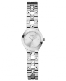 Polish together your perfect workday look with this shimmering watch from GUESS. Polish together your perfect workday look with this shimmering watch from GUESS.
