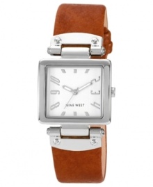 Don't miss a second of the weekend with this precise and chic casual watch from Nine West. Don't miss a second of the weekend with this precise and chic casual watch from Nine West.