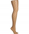 Decorated with darling dots, Fogals sheer stockings set a sweet foundation for countless looks - Sheer, allover dot and fine crisscross rhomb pattern, comfortable stretch waistband, cotton gusset, invisible heel and toe - Perfect for wearing with modern-vintage dresses