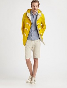A cool summer favorite, in classic-fitting cotton, to be worn with effortless style all season long.Five-pocket styleInseam, about 9Cotton Machine washMade in USA A cool summer favorite, in classic-fitting cotton, to be worn with effortless style all season long.Five-pocket styleInseam, about 9Cotton Machine washMade in USA