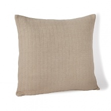 This versatile Calvin Klein pillow in a warmly neutral hue boasts a detailed texture for chic contemporary living. This versatile Calvin Klein pillow in a warmly neutral hue boasts a detailed texture for chic contemporary living.