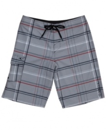 Add some prep to your surfer style with these plaid board shorts from O'Neill. Add some prep to your surfer style with these plaid board shorts from O'Neill.