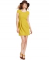 A citrusy hue and a super deep scoop at the back makes this sweet cap-sleeve dress a must-have.