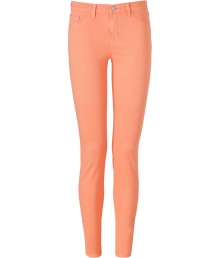 A tried and true favorite of the fashion set detailed in bright neon Japanese twill, these J Brand jeans are easy and flattering with a skinny leg and just the right amount of stretch - Classic five-pocket style, zip fly, button closure, belt loops - Slim fit - Wear with a pullover, leather jacket, and booties A tried and true favorite of the fashion set detailed in bright neon Japanese twill, these J Brand jeans are easy and flattering with a skinny leg and just the right amount of stretch - Classic five-pocket style, zip fly, button closure, belt loops - Slim fit - Wear with a pullover, leather jacket, and booties