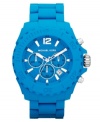 Go for color this season with the soothing blues on this Drake watch from Michael Kors.