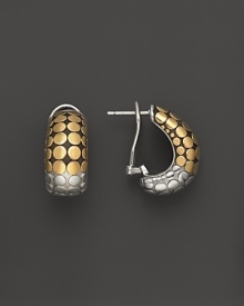 John Hardy Dot 18K Gold and Sterling Silver Buddha Belly Earrings John Hardy Dot 18K Gold and Sterling Silver Buddha Belly Earrings
