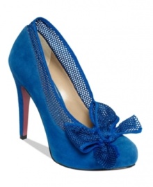 Smooth and feminine with a hint of sportiness. Paris Hilton's Adalyn platform pumps feature jersey netting along the edges. So unique! Smooth and feminine with a hint of sportiness. Paris Hilton's Adalyn platform pumps feature jersey netting along the edges. So unique!