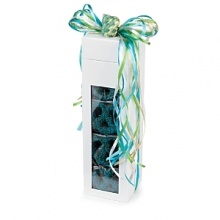 Nicely wrapped in a beautiful box and multicolored streamers, these chocolate-covered confections are a mouthwatering delight - perfect for gift giving. Nicely wrapped in a beautiful box and multicolored streamers, these chocolate-covered confections are a mouthwatering delight - perfect for gift giving.