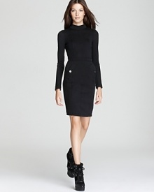 The cornerstone to any urban uniform, this Burberry Brit dress ushers in modern minimalism with a mock neckline and understated silhouette. Style with structural booties and rise to new heights of city-chic sophistication. The cornerstone to any urban uniform, this Burberry Brit dress ushers in modern minimalism with a mock neckline and understated silhouette. Style with structural booties and rise to new heights of city-chic sophistication.