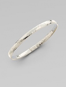 From the Glamazon® Collection. A chic, classic design in sleek sterling silver with hammered details. Sterling silverDiameter, about 2½Slip-on styleImported From the Glamazon® Collection. A chic, classic design in sleek sterling silver with hammered details. Sterling silverDiameter, about 2½Slip-on styleImported